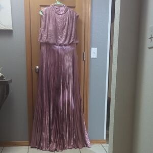 Elegant Mauve Evening Gown